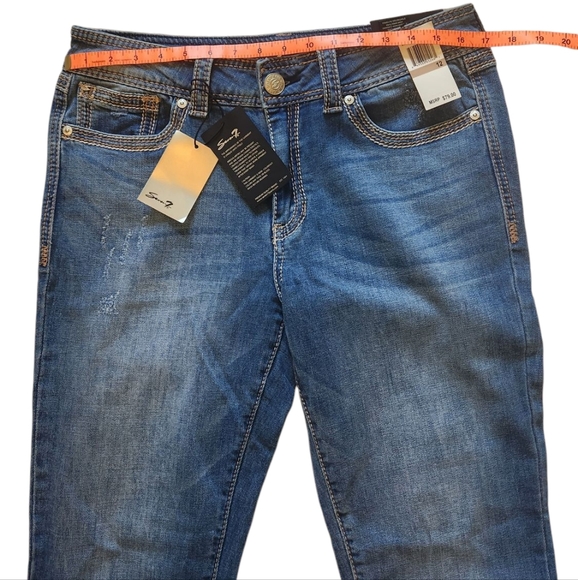 NWT Seven7 Mid Rise Slim Straight Limited Edition Jeans Size 12 - Picture 2 of 8